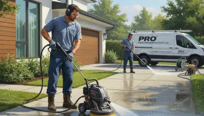 Berkeley, CA concrete pressure cleaning for driveways, patios, and walkways by Berkeley Paint Pros