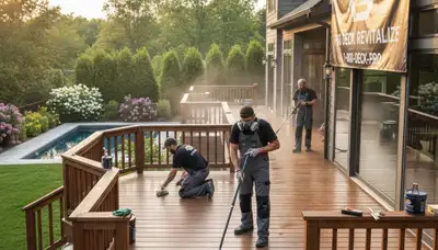 Berkeley, CA deck staining by house painters for lasting Bay Area protection