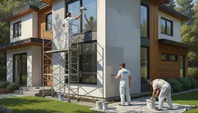 Berkeley, CA house painters applying exterior paint for a lasting, polished home finish