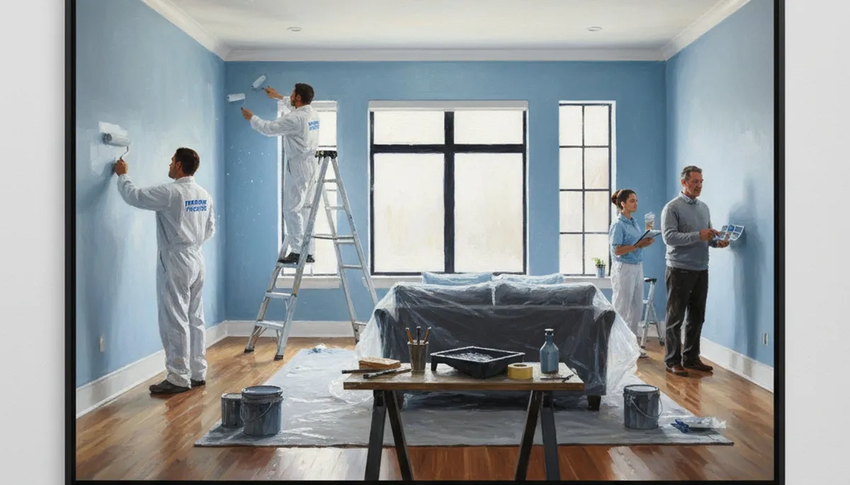 Interior house painting in Berkeley, CA with clean prep and smooth finish for a local home