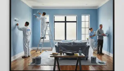 Interior house painting in Berkeley, CA with clean prep and smooth finish for a local home