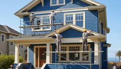 Berkeley, CA painting contractor providing residential exterior and interior house painting services